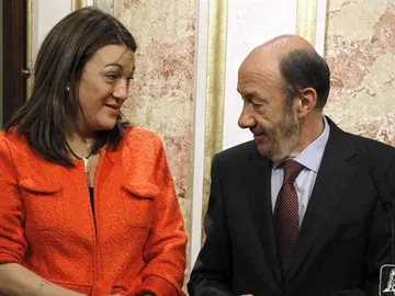 Rubalcaba y Soraya Rodríguez Rubalcaba y Soraya Rodríguez