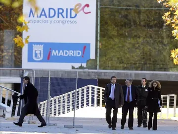 El fiscal superior de Madrid, Manuel Moix, junto al juez que investiga el caso Madrid Arena, Eduardo López Palop. El fiscal superior de Madrid, Manuel Moix, junto al juez que investiga el caso Madrid Arena, Eduardo López Palop.