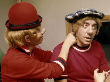 'Miliki', junto a su hermano 'Fofó' 'Miliki', junto a su hermano 'Fofó'