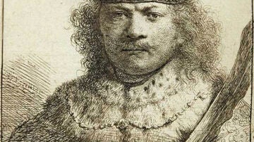 Grabado de Rembrandt