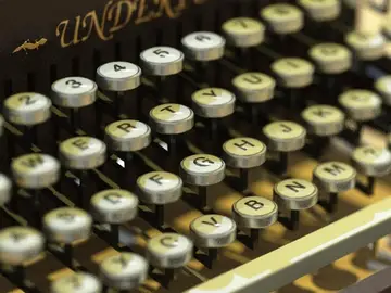 Teclado de una máquina de escribir Teclado de una máquina de escribir
