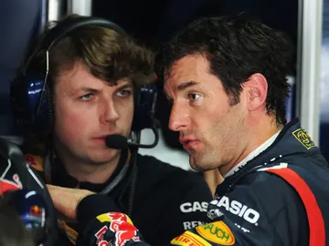 Mark Webber, en Interlagos Mark Webber, en Interlagos
