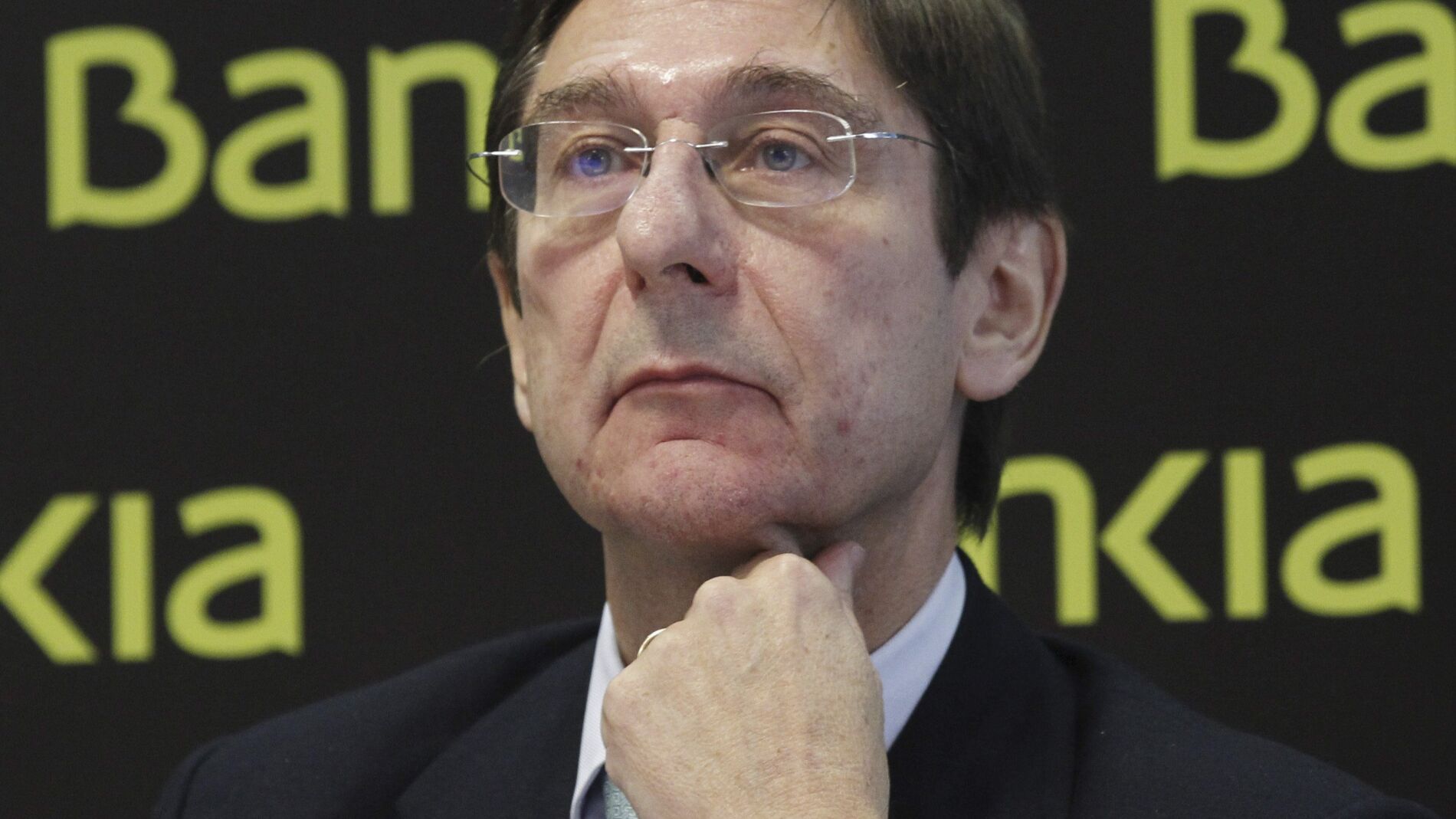 El presidente de Bankia, Jos&eacute; Ignacio Goirigolzarri, durante la presentaci&oacute;n del plan en Madrid