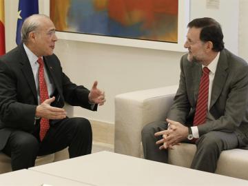 Mariano Rajoy con el secretario general de la CEOE, Ángel Gurría Mariano Rajoy con el secretario general de la CEOE, Ángel Gurría