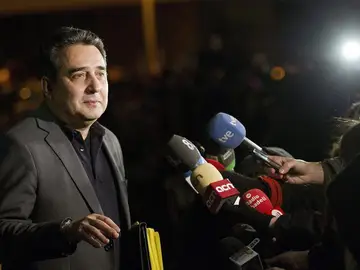 Manuel Bustos, Alcalde de Sabadell, antes de declarar Manuel Bustos, Alcalde de Sabadell, antes de declarar
