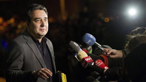 Manuel Bustos, Alcalde de Sabadell, antes de declarar