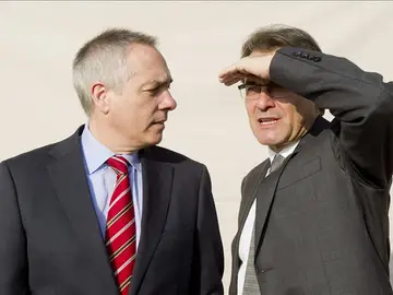 Pere Navarro y Artur Mas en su primera reunión en el Palau de la Generalitat Pere Navarro y Artur Mas en su primera reunión en el Palau de la Generalitat