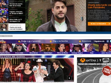 Portada de antena3.com