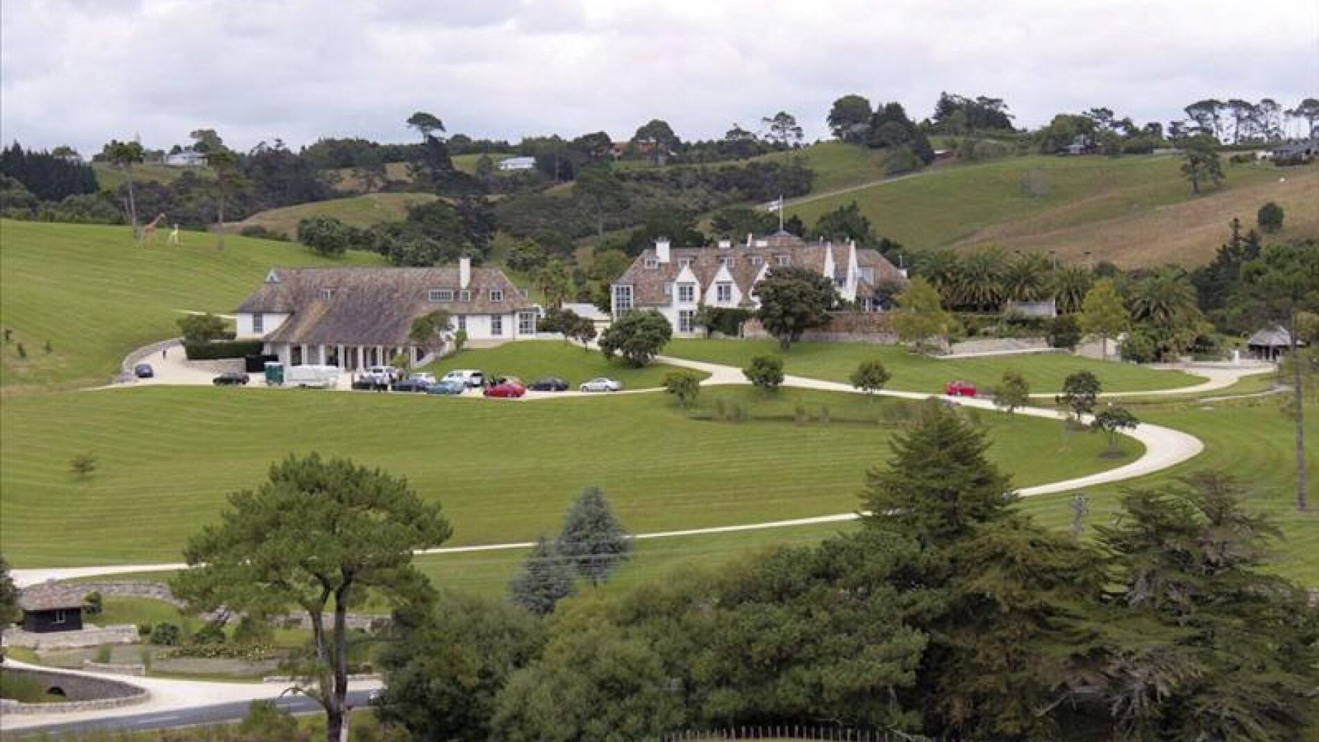 Residencia propiedad del fundador de MegaUpload, Kim Schmitz o Dotcom, en Coatesville