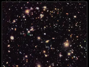 Las galaxias primitivas fotografias por el Hubble Las galaxias primitivas fotografias por el Hubble