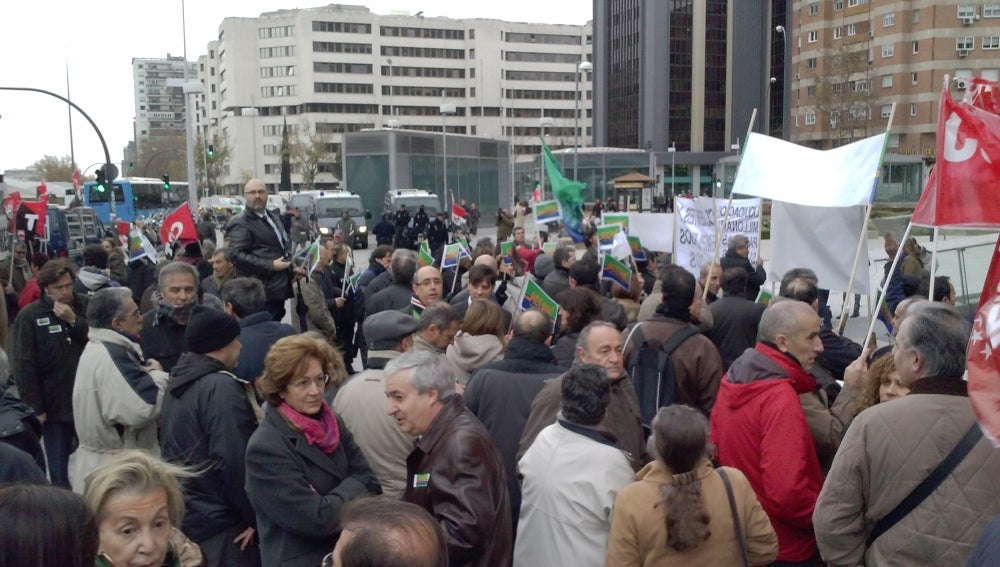 Protesta en Bankia por el ERE