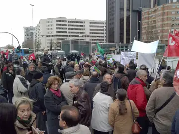 Protesta en Bankia por el ERE Protesta en Bankia por el ERE