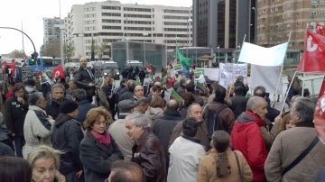 Protesta en Bankia por el ERE