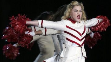 Madonna en uno de sus conciertos de la gira 'MDNA'. 