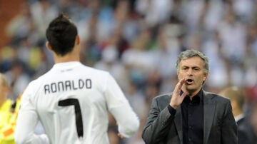 Cristiano Ronaldo y Jos&eacute; Mourinho