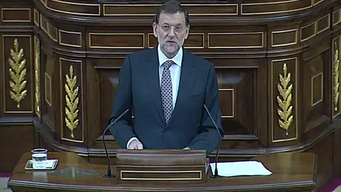 Mariano Rajoy en el Pleno del Congreso Mariano Rajoy en el Pleno del Congreso