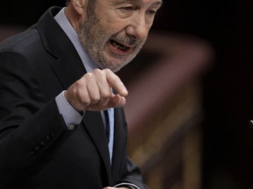 Alfredo Pérez Rubalcaba en el Pleno del Congreso