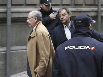 Rodrigo Rato a su llegada a la Audiencia Rodrigo Rato a su llegada a la Audiencia