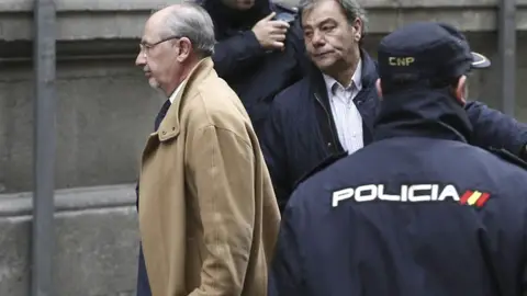 Rodrigo Rato a su llegada a la Audiencia Rodrigo Rato a su llegada a la Audiencia