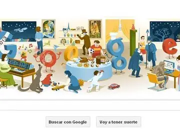 Doodle para celebrar la Nochevieja 2012 Doodle para celebrar la Nochevieja 2012