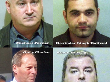 Imágenes de algunos de los defraudadores del año en Reino Unido.