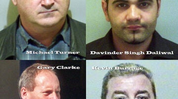 Imágenes de algunos de los defraudadores del año en Reino Unido.