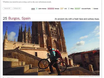 Burgos, destino turístico para 'The New York Times' Burgos, destino turístico para 'The New York Times'