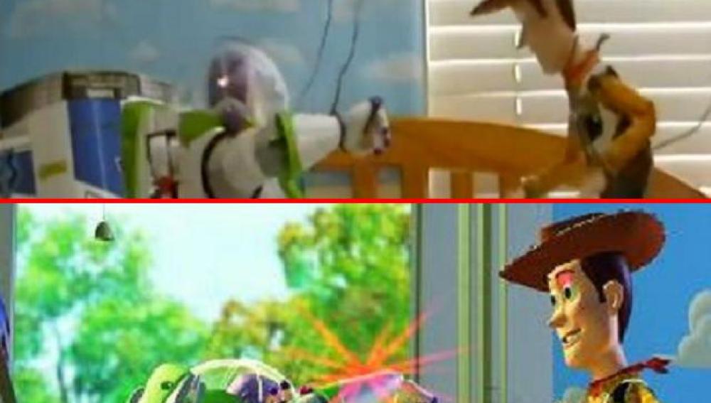 Recreación de 'Toy Story' en la vida real