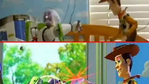 Recreación de 'Toy Story' en la vida real Recreación de 'Toy Story' en la vida real
