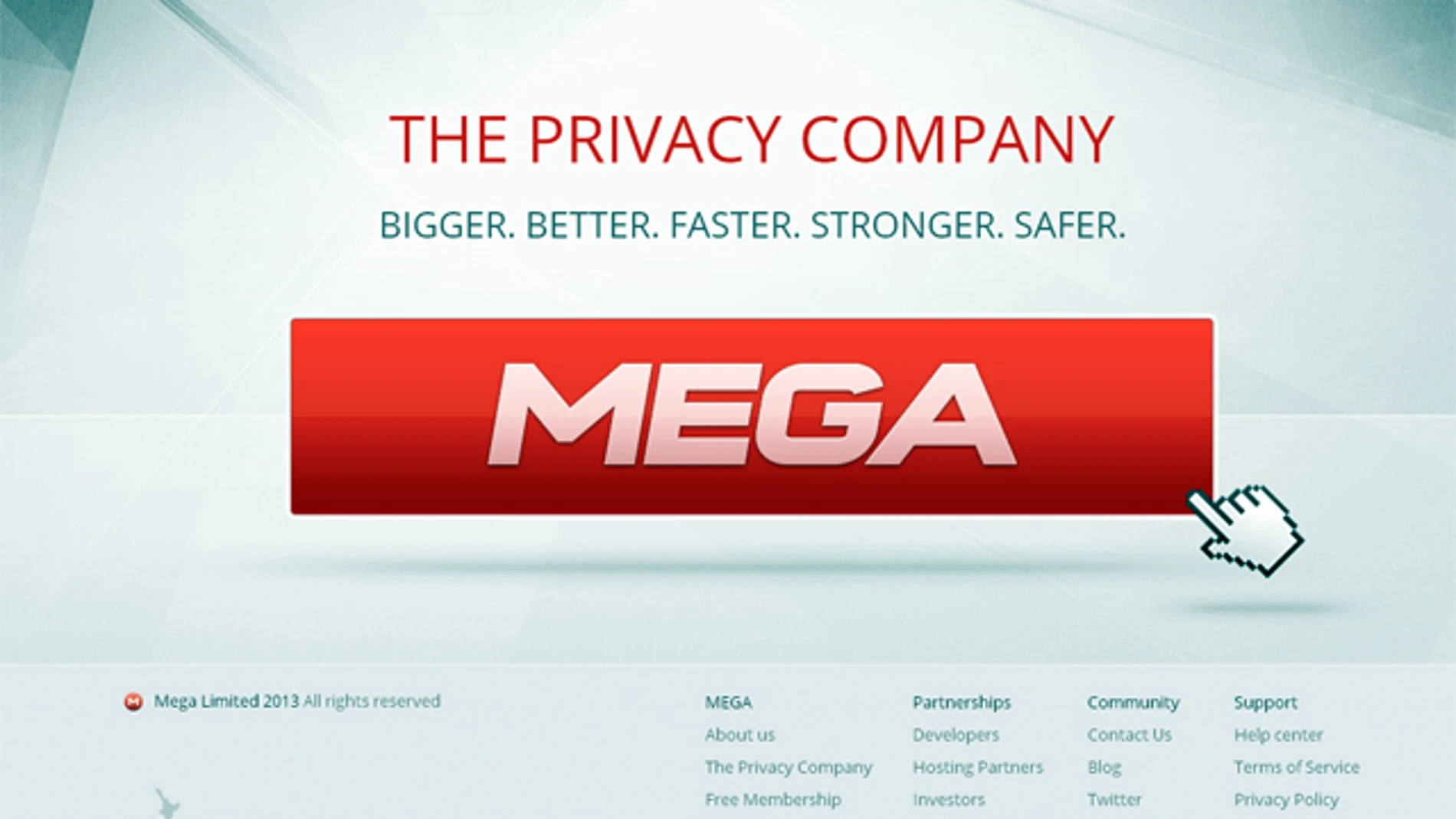 Nueva web de Mega, sustituta de Megaupload Nueva web de Mega, sustituta de Megaupload