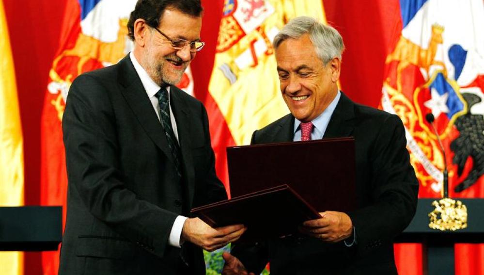 Mariano Rajoy y Sebastián Piñera