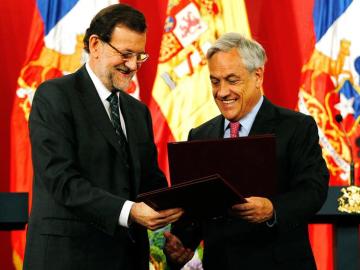 Mariano Rajoy y Sebastián Piñera