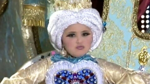 Marta Santana, reina del carnaval infantil