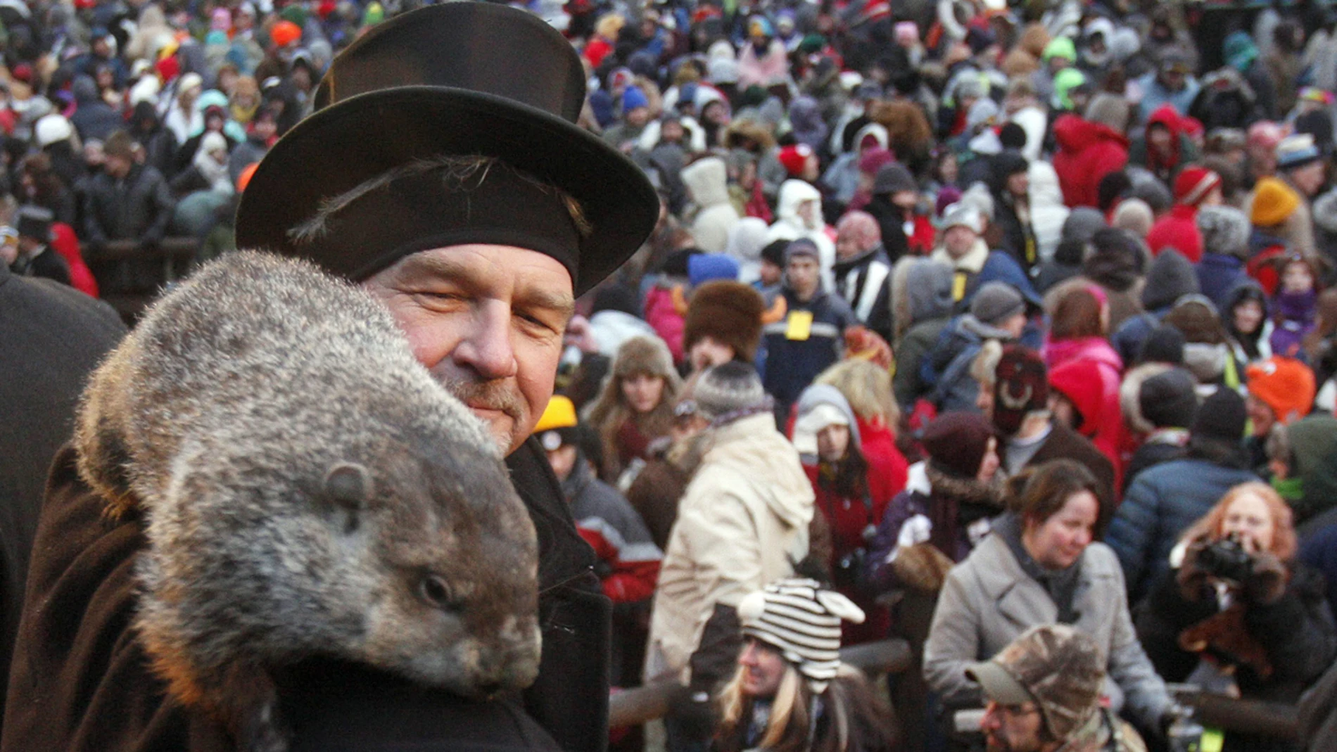 La marmota Phil pronostica que la primavera llegará pronto La marmota Phil pronostica que la primavera llegará pronto