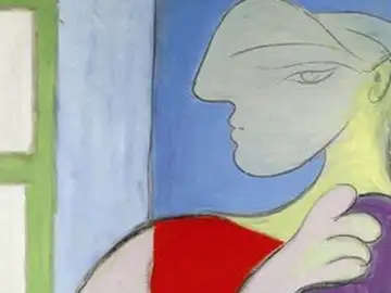 Mujer sentada junto a una ventana, de Picasso Mujer sentada junto a una ventana, de Picasso