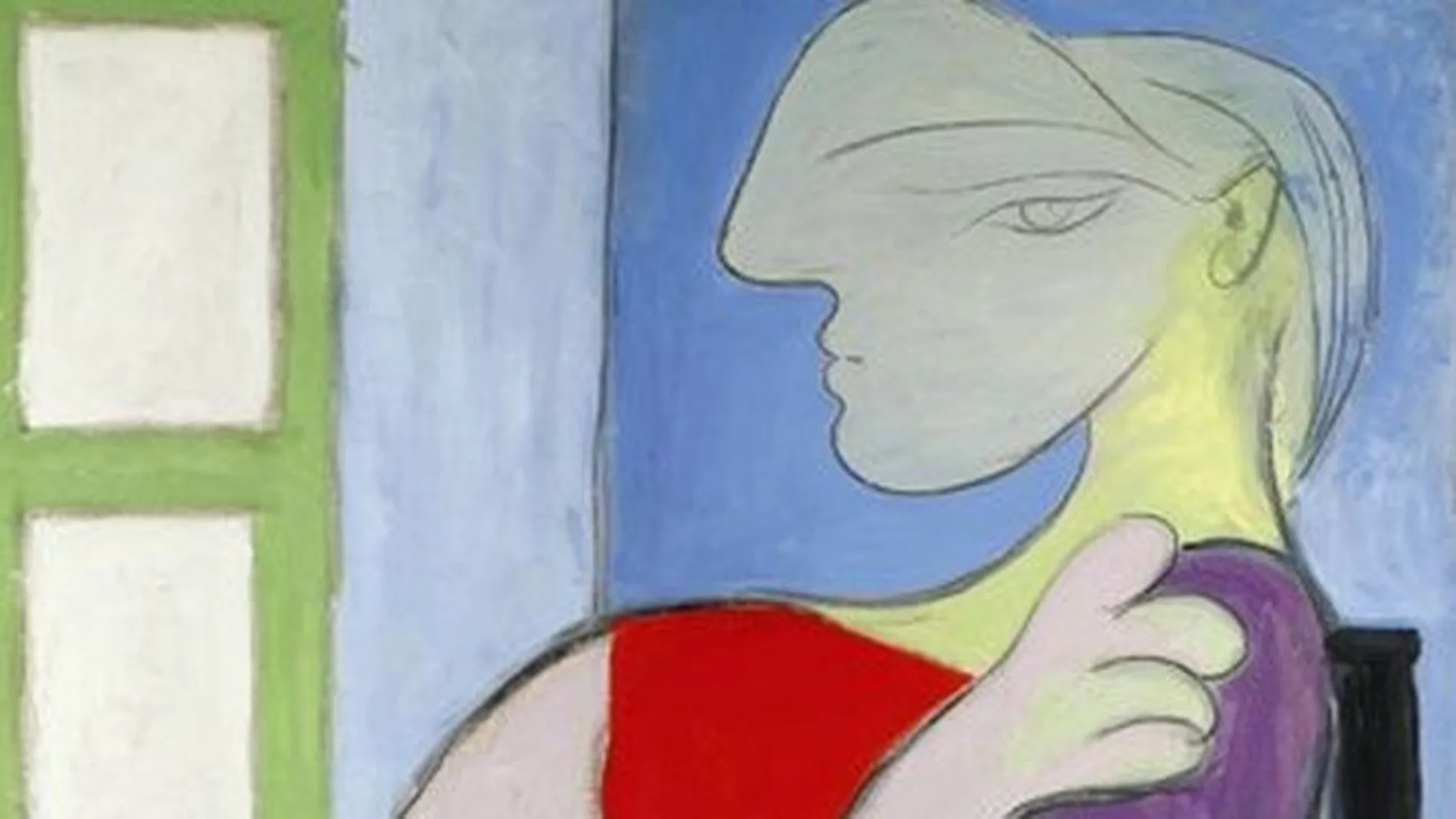 Mujer sentada junto a una ventana, de Picasso Mujer sentada junto a una ventana, de Picasso