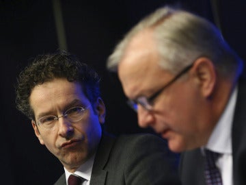 El ministro de economía holandés y el presidente del eurogrupo El ministro de economía holandés y el presidente del eurogrupo