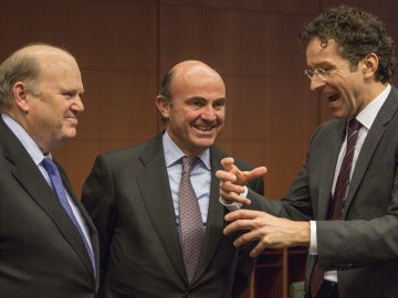 De Guindos a su llegada a la reunión del Eurogrupo De Guindos a su llegada a la reunión del Eurogrupo