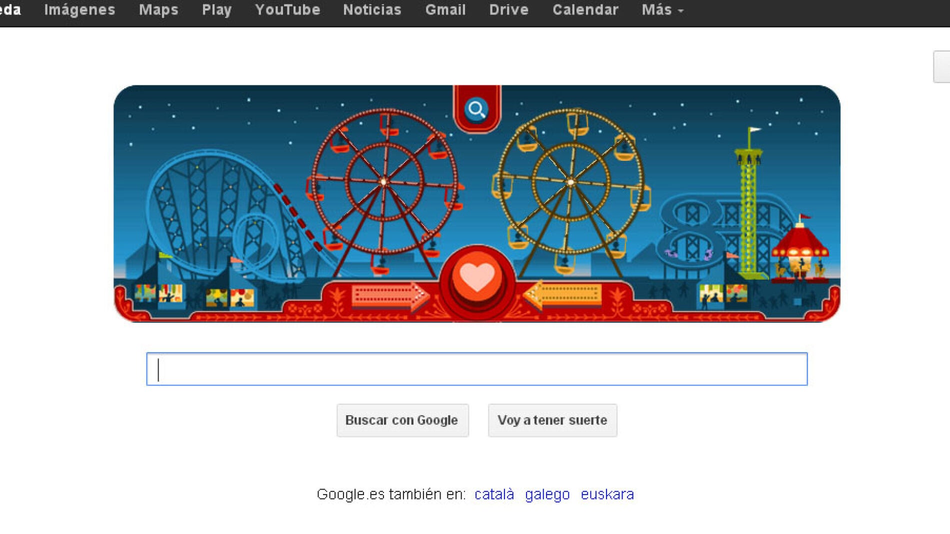 Doodle del D&iacute;a de los Enamorados