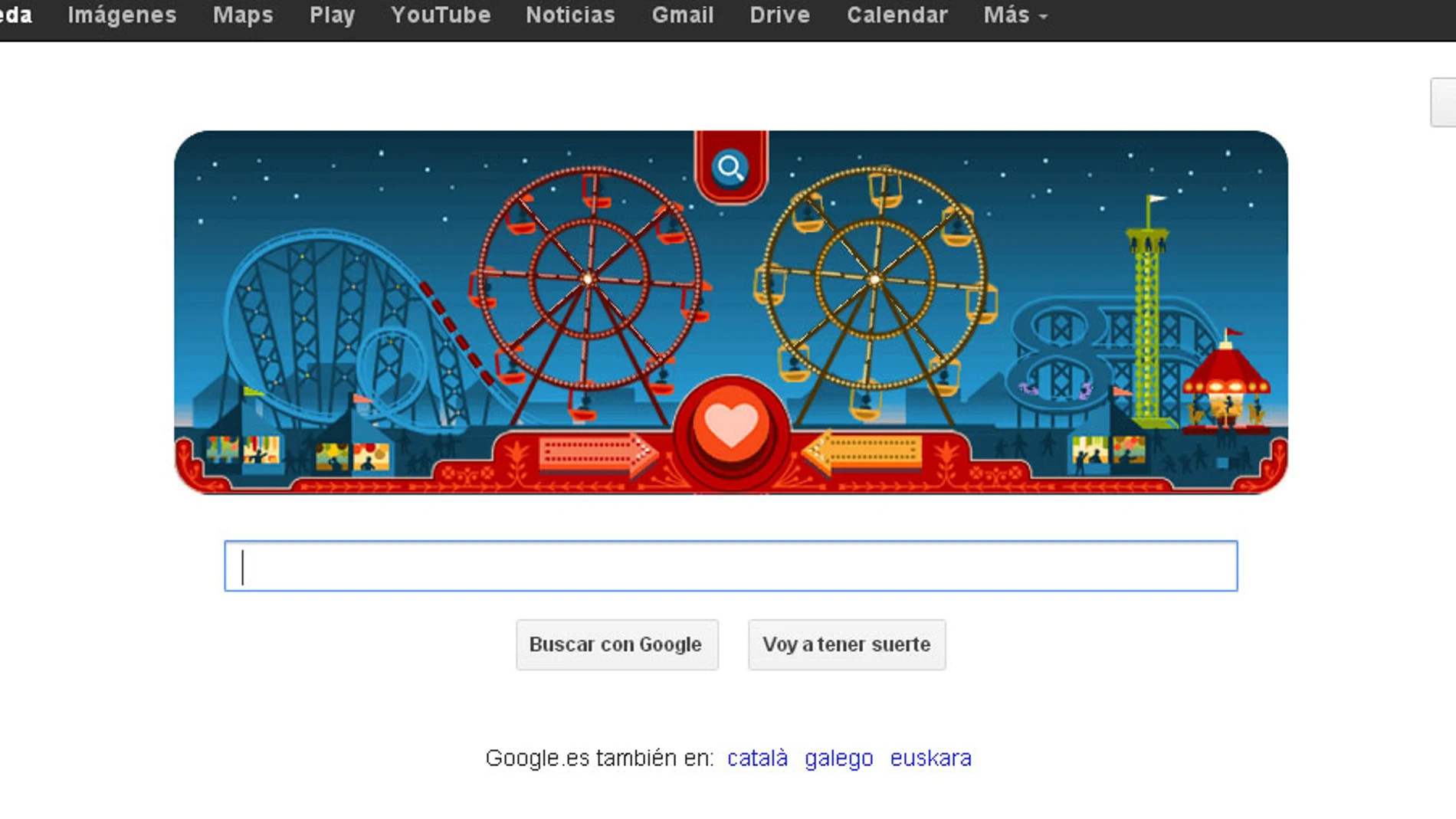 Doodle del Día de los Enamorados Doodle del Día de los Enamorados