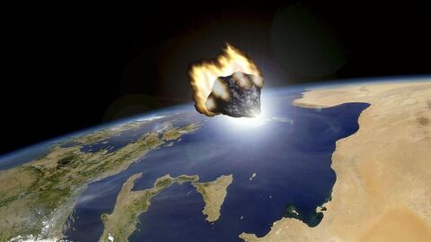 Recreaci&oacute;n del paso del asteroide 2012 DA14 facilitada por el Observatorio Astron&oacute;mico de Mallorca
