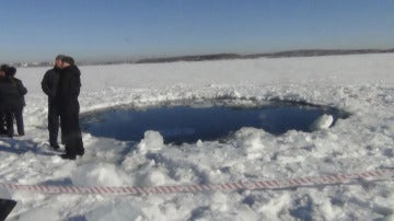 Efecto del meteorito caído en los Urales