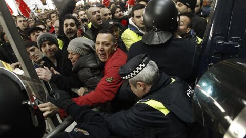 Disturbios en Barajas
