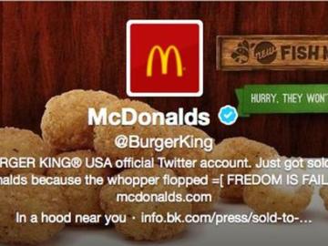 La cuenta de Burger King, hackeada