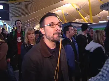 Protestas de trabajadores de Iberia en la T4 Protestas de trabajadores de Iberia en la T4
