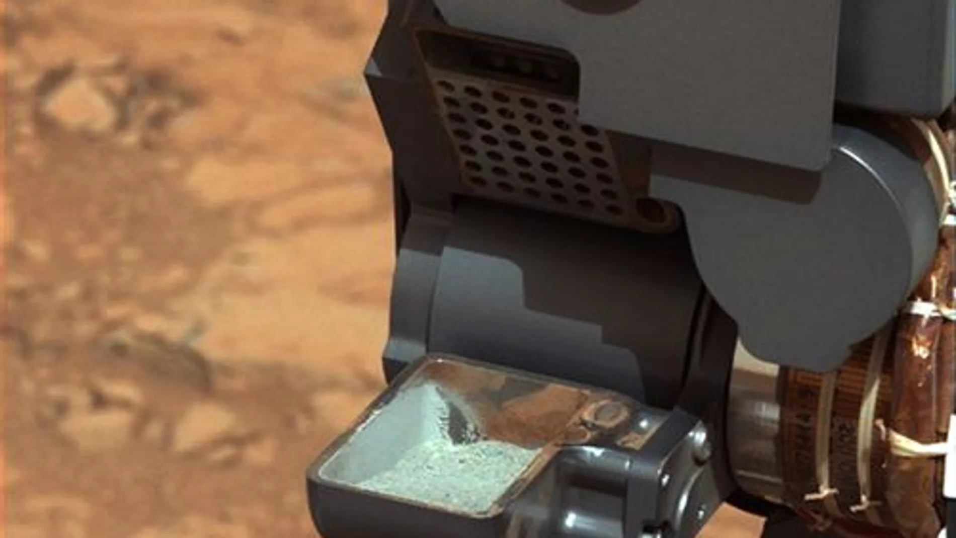 Curiosity ha obtenido las primeras muestras del interior de una roca marciana Curiosity ha obtenido las primeras muestras del interior de una roca marciana