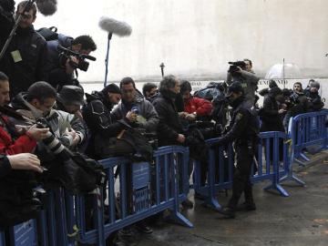 Los medios de comunicación frente al juzgado de Palma