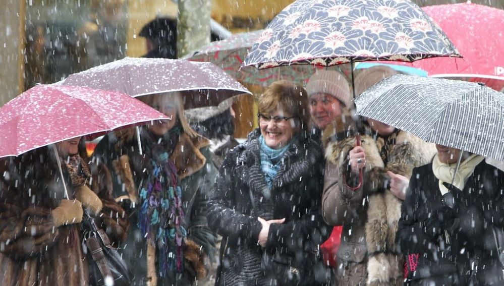 Los termómetros no suben de 0 grados en San Sebastián