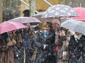 Los termómetros no suben de 0 grados en San Sebastián