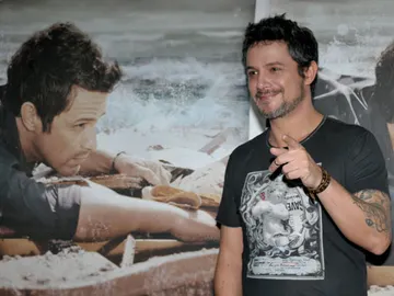 Alejandro Sanz en un acto promocional de su disco. Alejandro Sanz en un acto promocional de su disco.
